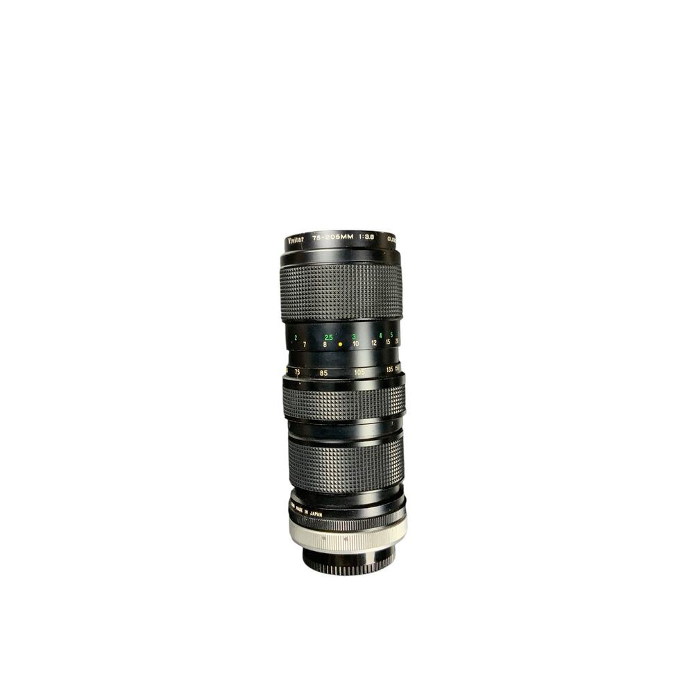 Vivitar 75-205mm f/3.8 Close Focusing Auto Zoom Lens Canon FD Mount Japan